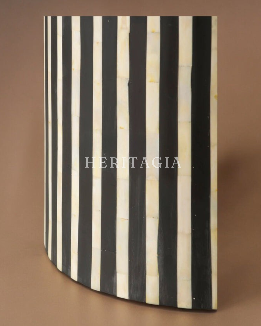 Designer Round Bone Inlay Coffee Table