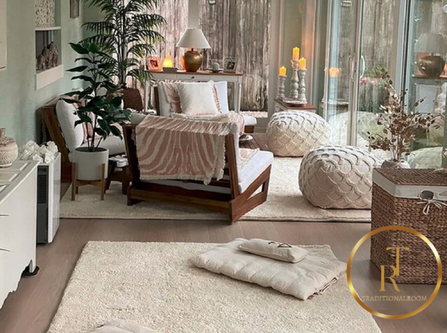 Handcrafted Moroccan rug for cozy bedrooms living rooms and peaceful spaces