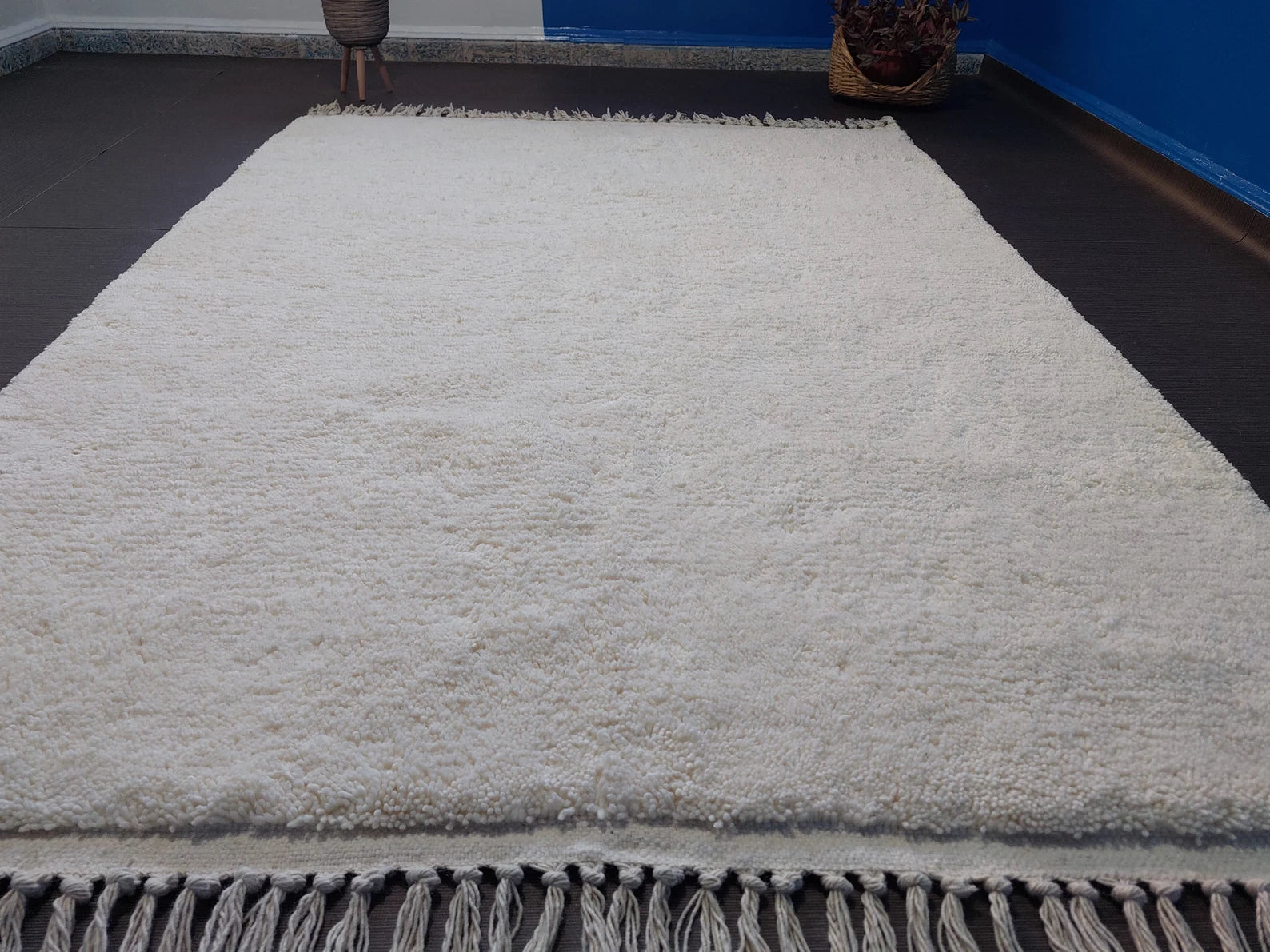 Luxury handmade shag rug adding warmth and comfort to living room spaces