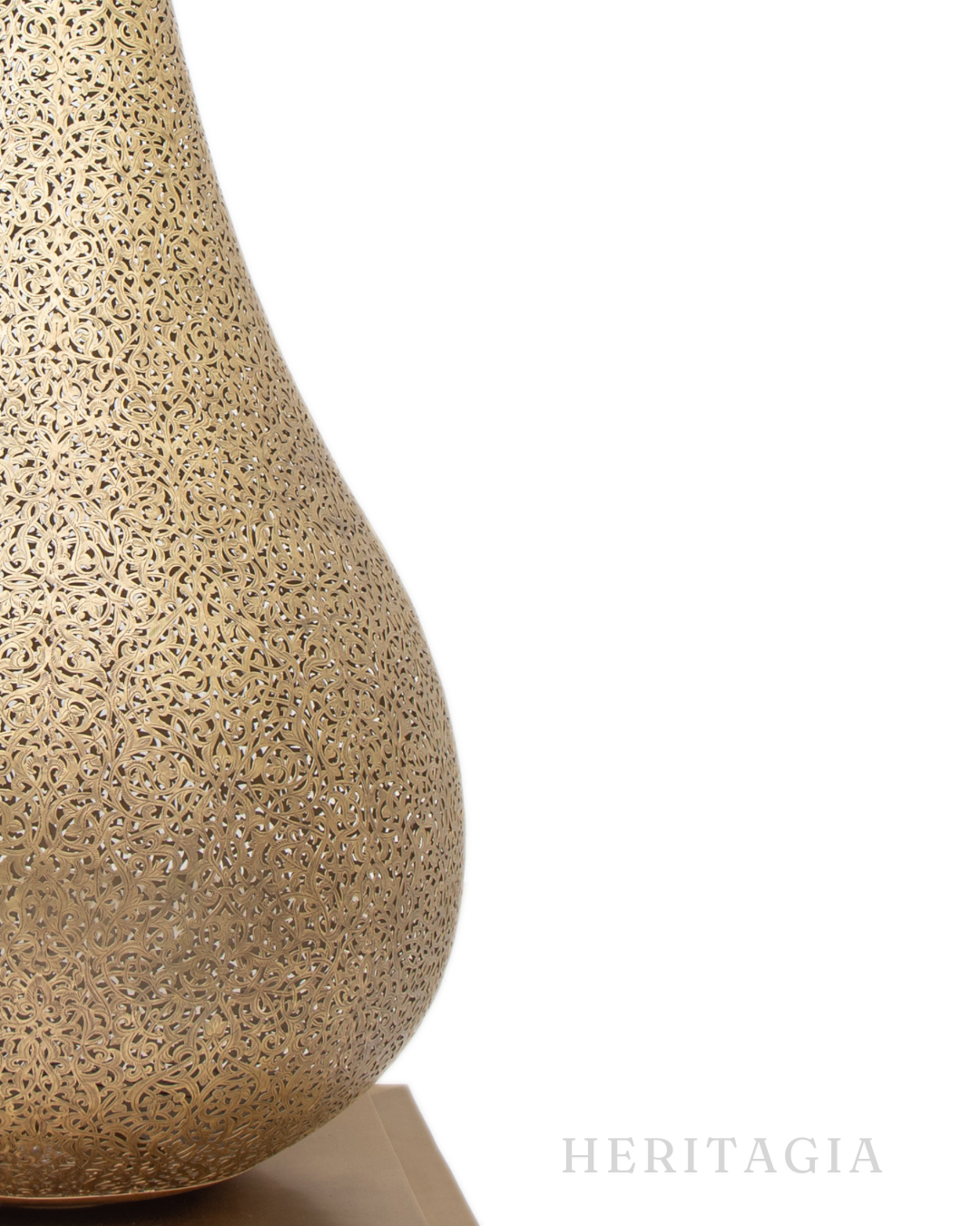 Luxury Moroccan Floor Lantern in brass for elegant living room styling 