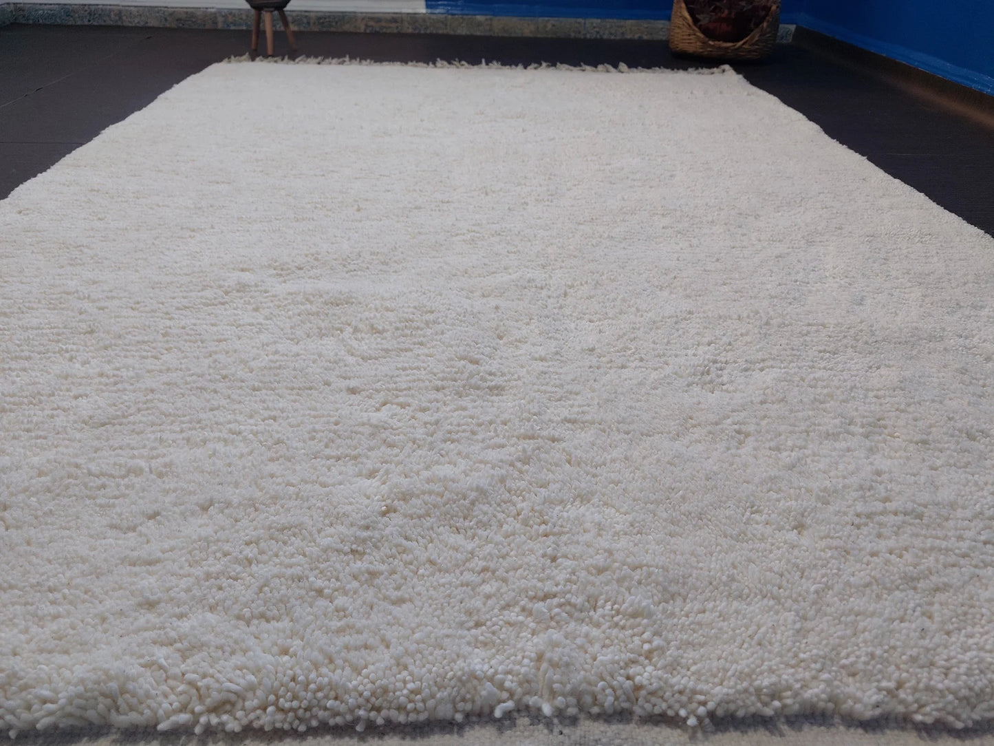 Minimalist Beni Ourain rug with soft texture for relaxed modern interiors